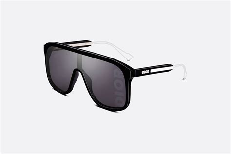 dior first m1i|DiorFast M1I Black Mask Sunglasses .